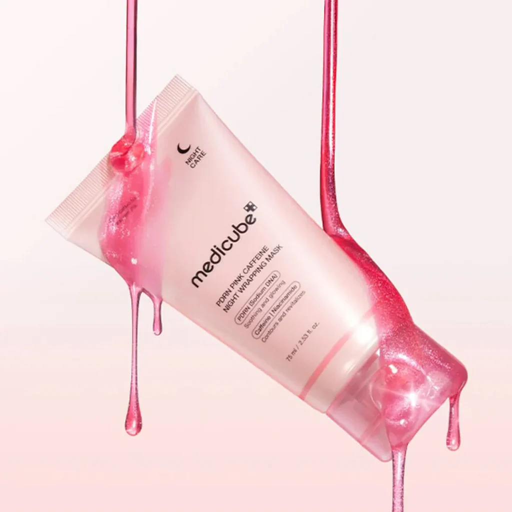 MEDICUBE PDRN Pink Caffeine Night Wrapping Mask 75ml - Image 4