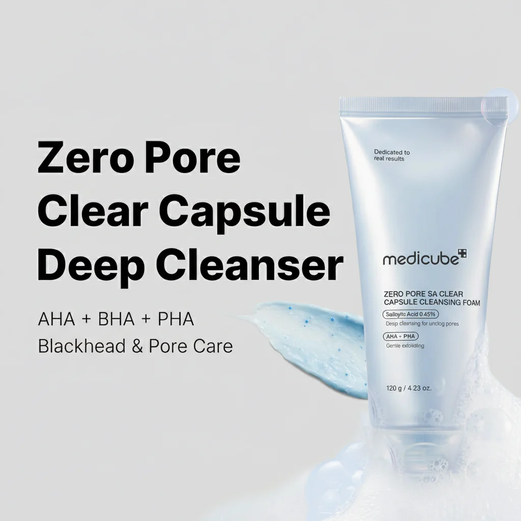 medicube Zero Pore Clearing Capsule Cleansing Foam 120g - Image 3