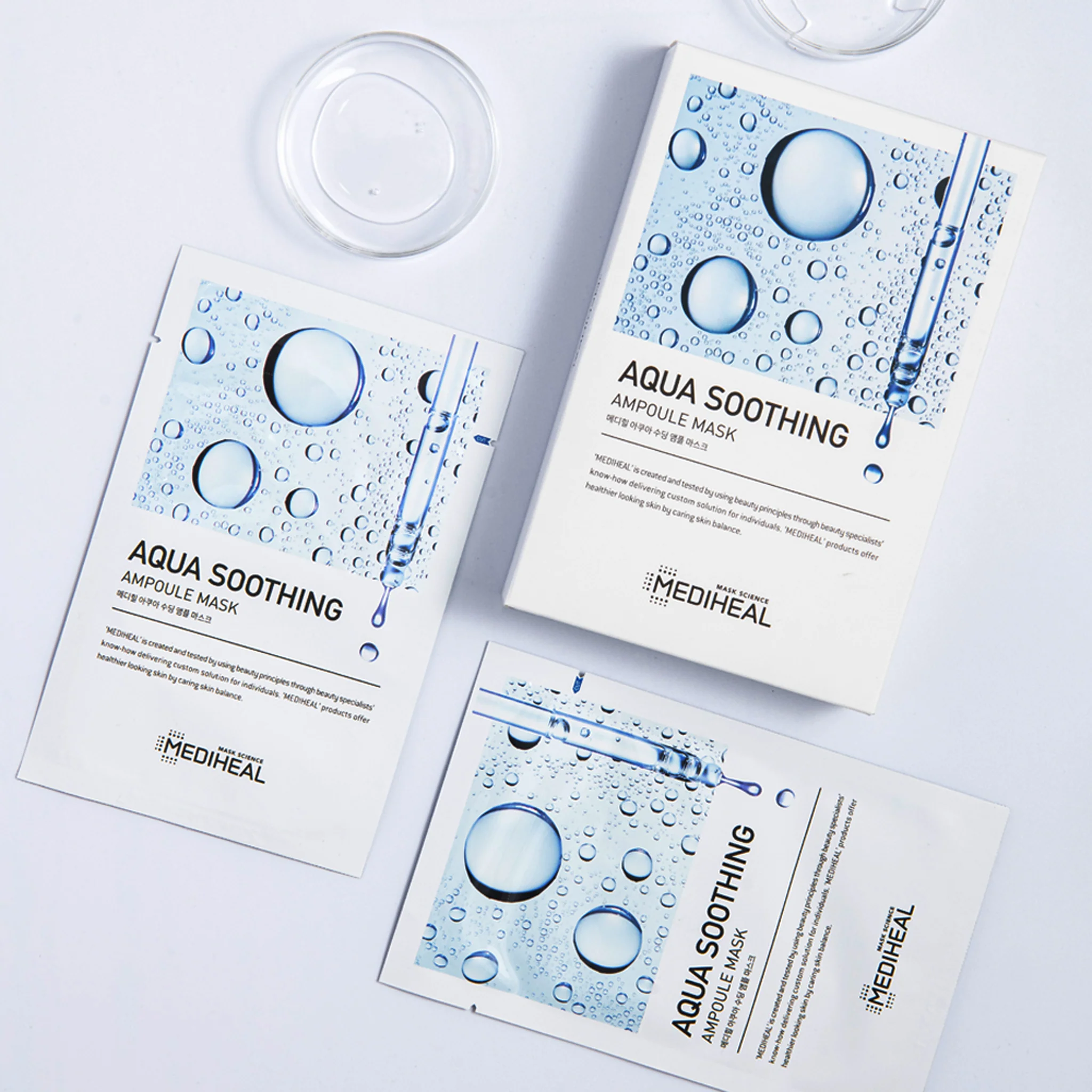 MEDIHEAL Aqua Soothing Ampoule Mask 10 pcs - Image 2