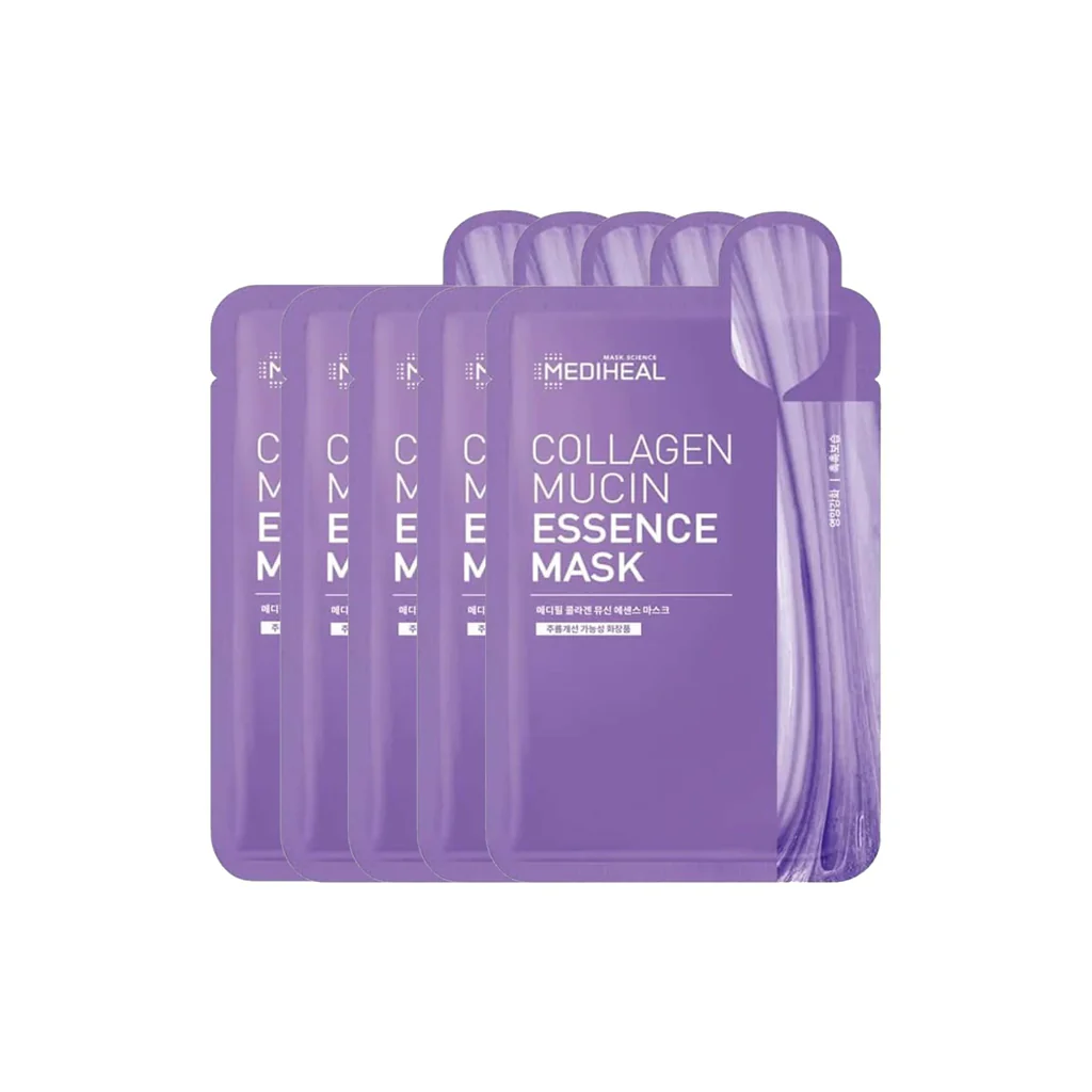 MEDIHEAL Collagen Mucin Essence Mask 5 pcs - Image 3