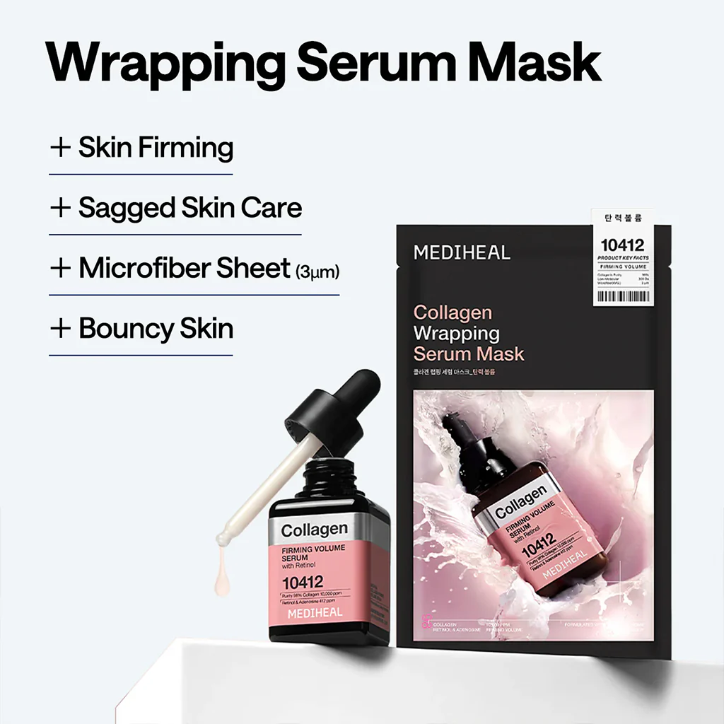 MEDIHEAL Collagen Wrapping Serum Mask 10pcs - Image 6
