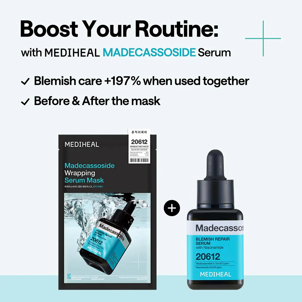 MEDIHEAL Madecassoside Wrapping Serum Mask 10pcs - Image 4