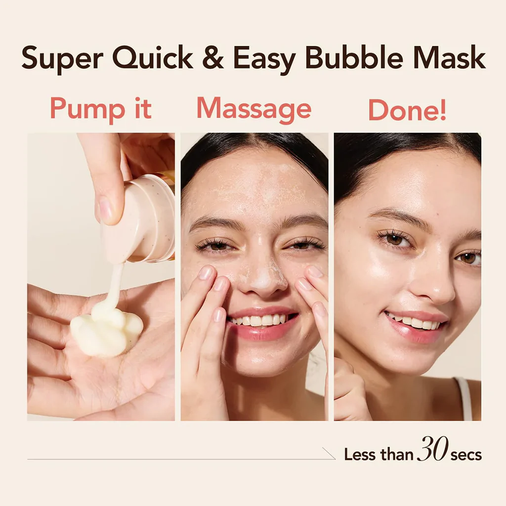 MENOKIN 30 Seconds Quick Bubble Mask Bright 95ml - Image 5
