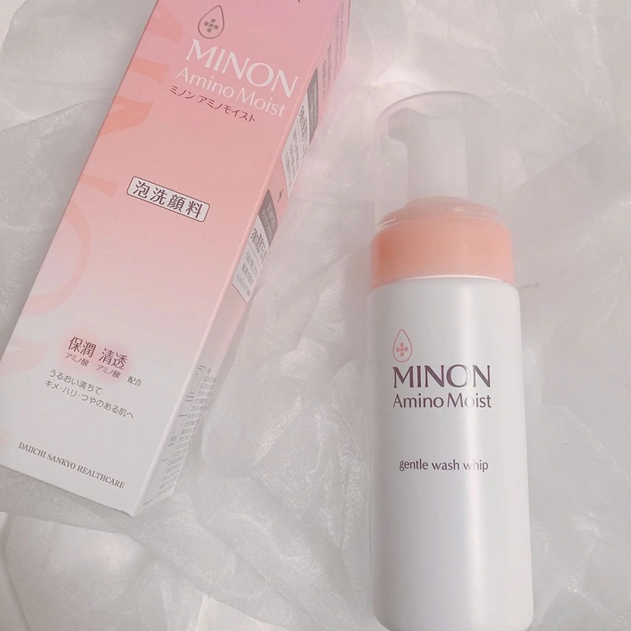 Minon Amino Moist Gentle Wash Whip Foaming Cleanser 150ml - Image 3