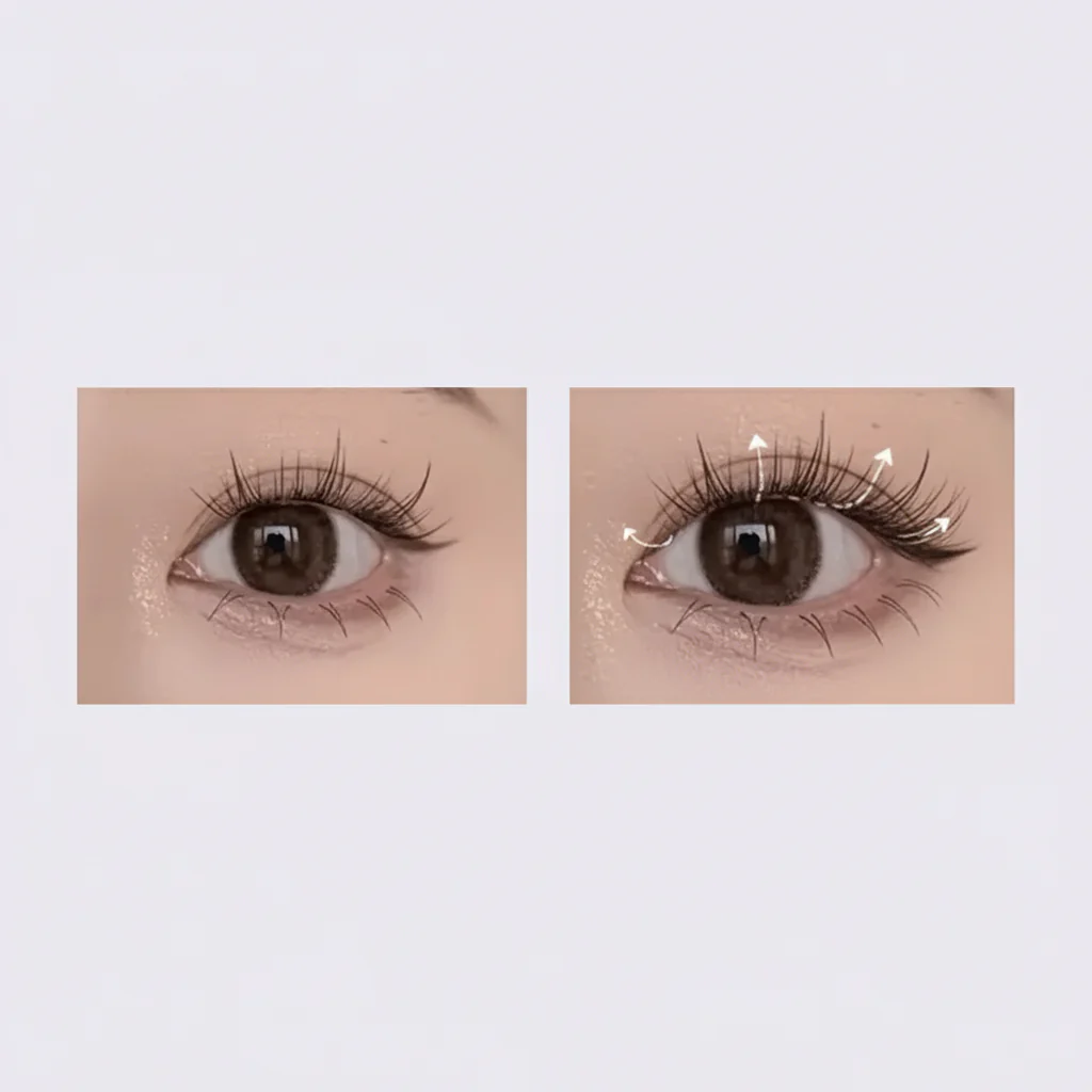 MR.WISH False Eyelashes Glue Free 3 Step For Lazy Girls Mermaid Tail - Image 3