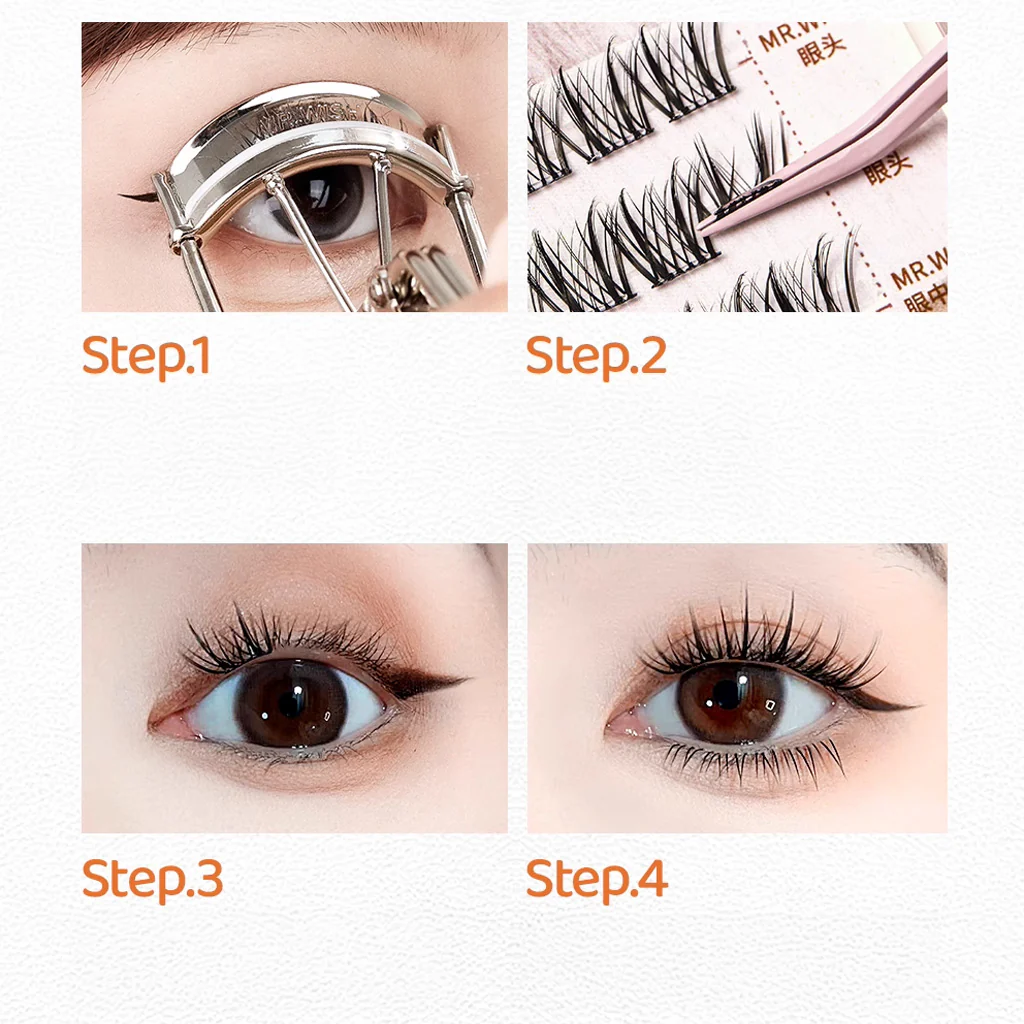 MR.WISH Glue-Free False Eyelashes - Double-pointed Lamb Horns - Image 3