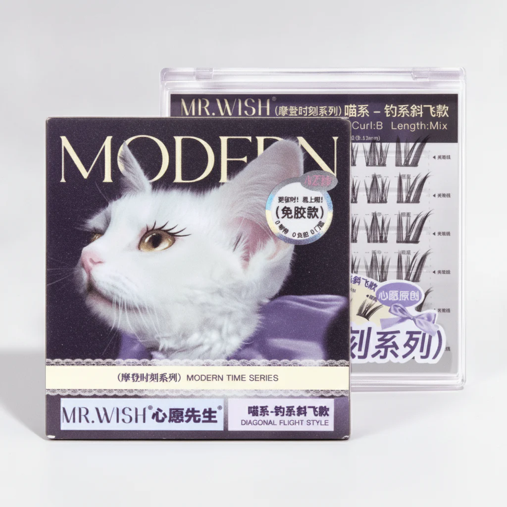 Mr.Wish Modern Time Series Eyelashes Diagonal Flight Style