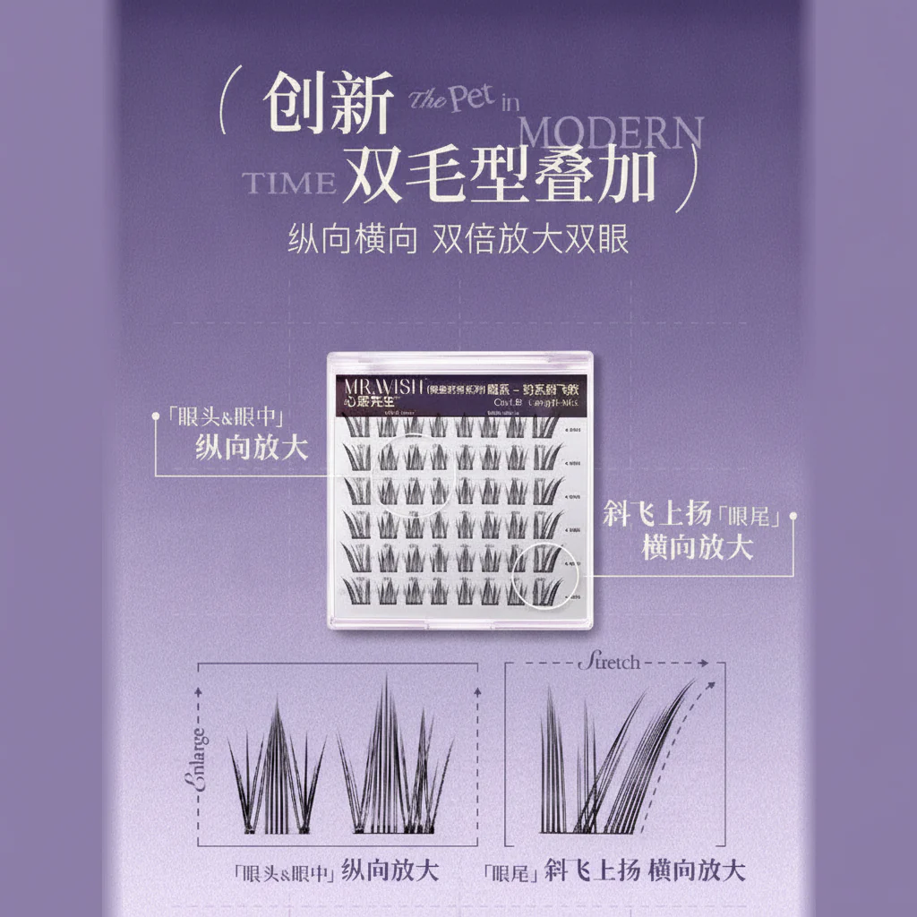 Mr.Wish Modern Time Series Eyelashes Diagonal Flight Style - Image 2