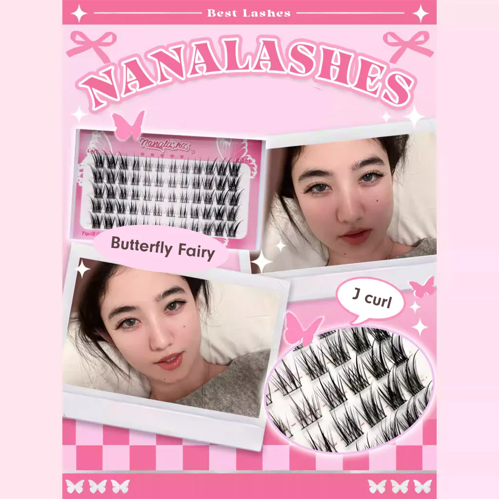 NANALASHES Butterfly Fairy False Eyelashes 60 pcs - Image 2