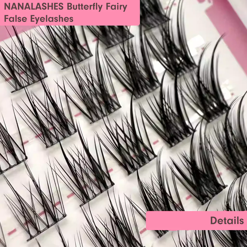NANALASHES Butterfly Fairy False Eyelashes 60 pcs - Image 4