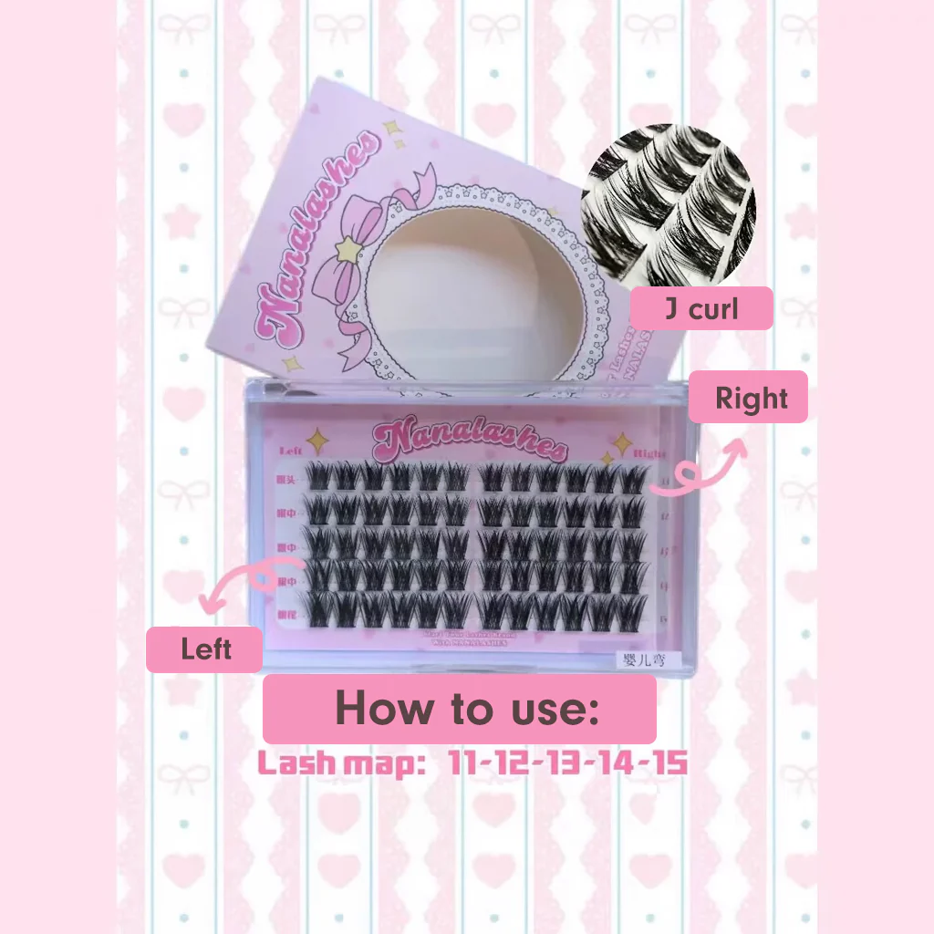 NANALASHES Baby Bend False Eyelashes 60 pcs - Image 2