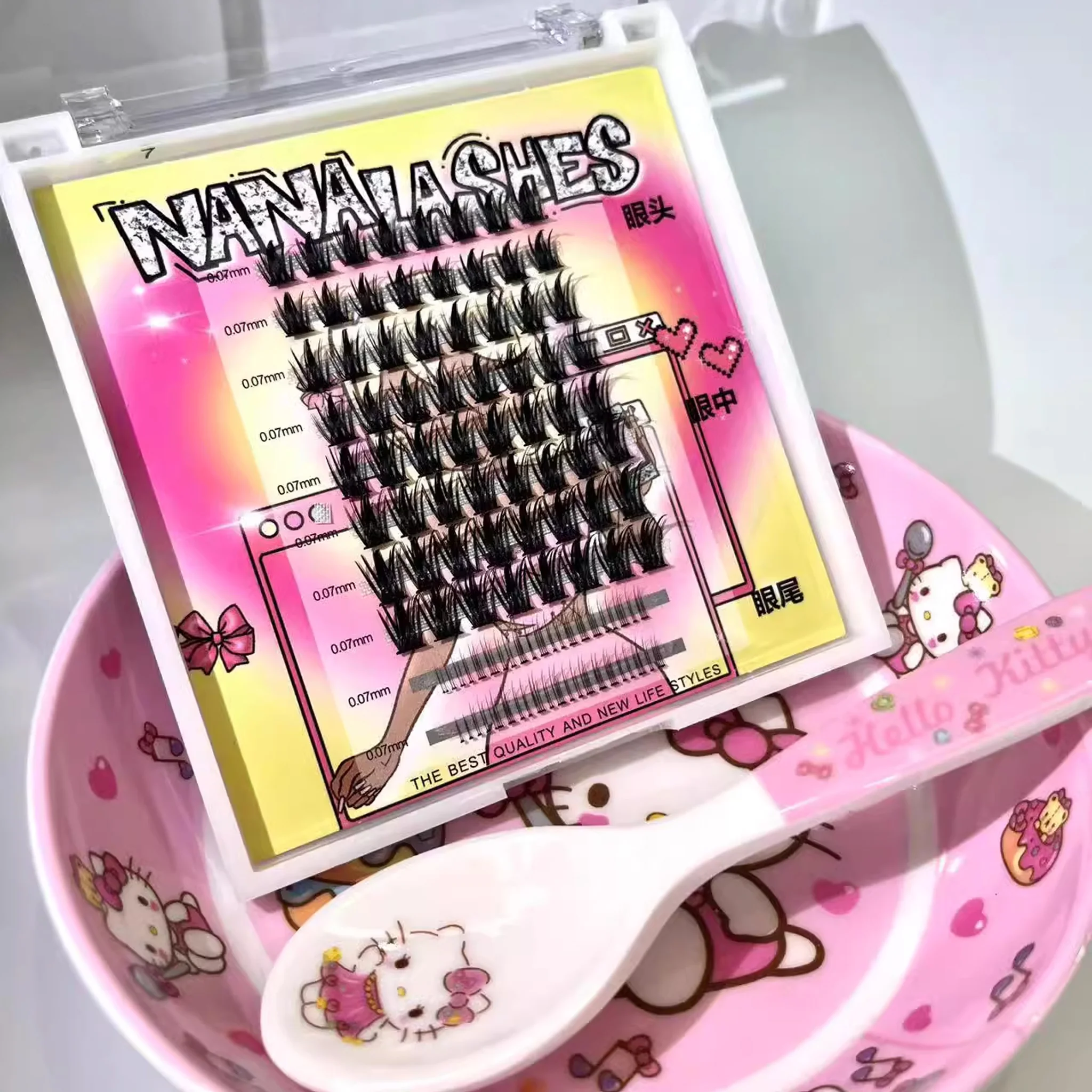 NANALASHES Double-Layered Comic Style False Eyelashes - Image 3