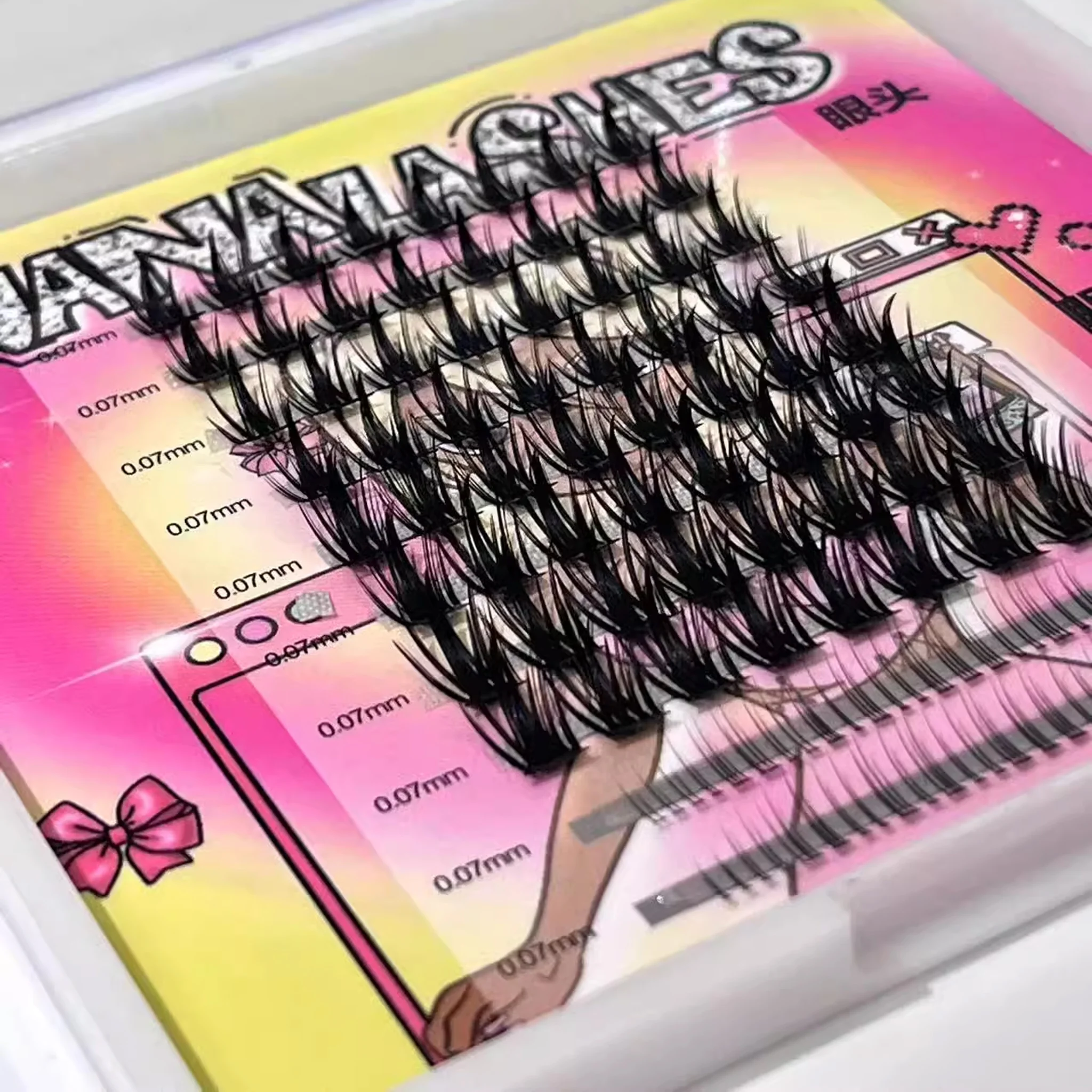 NANALASHES Double-Layered Comic Style False Eyelashes - Image 4