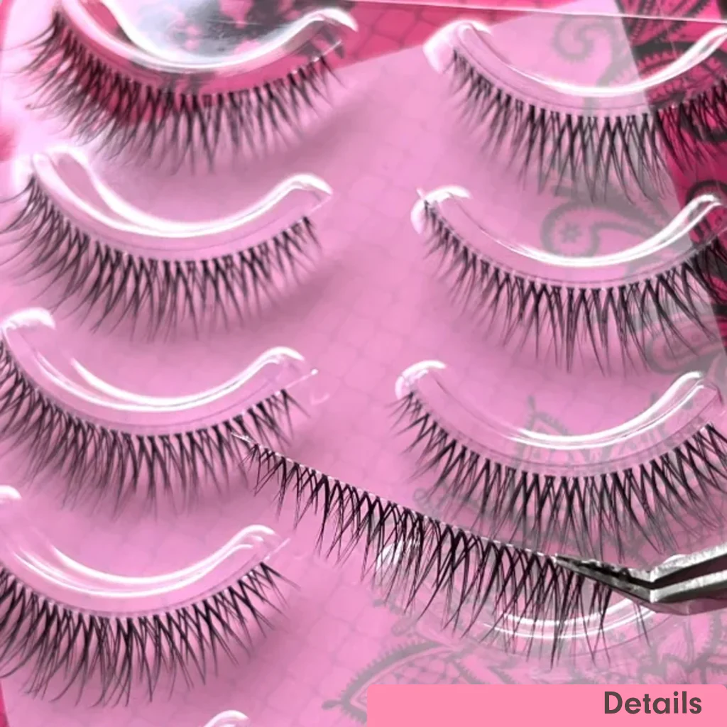 NANALASHES White Moonlight False Eyelashes 5 Pairs - Image 4