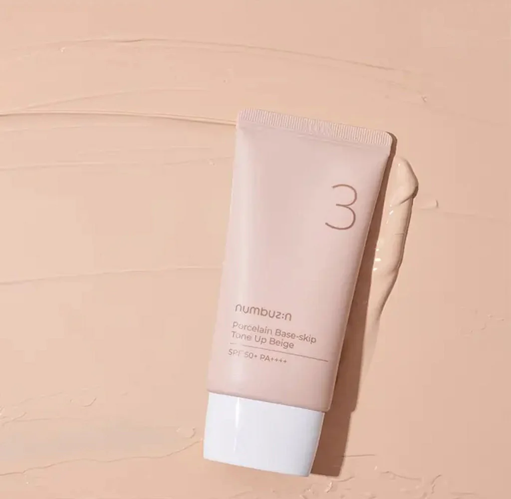 numbuzin No.3 Porcelain Base-Skip Tone Up Beige 50ml - Image 2