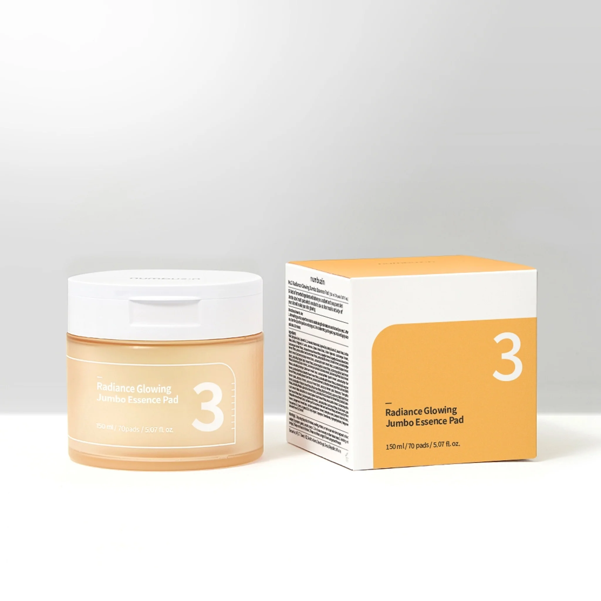numbuzin NO.3 Radiance Glowing Jumbo Essence Pad 70pcs - Image 6