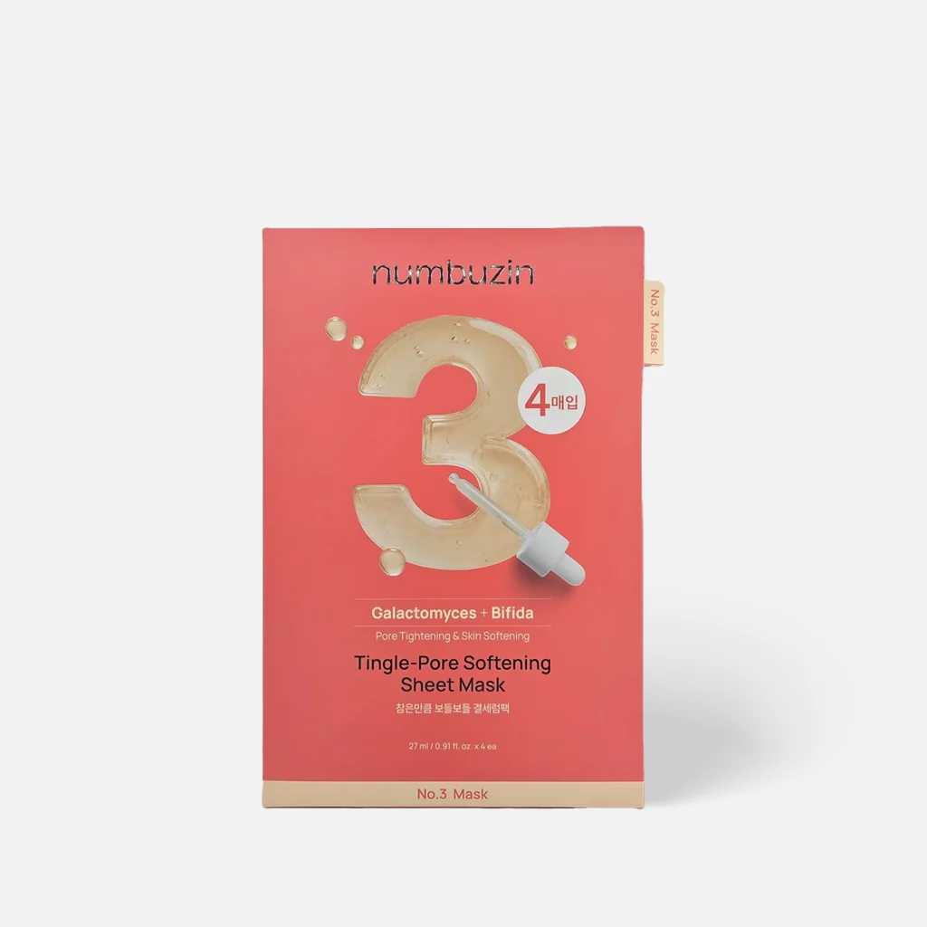numbuzin No. 3 Tingle-Pore Softening Sheet Mask