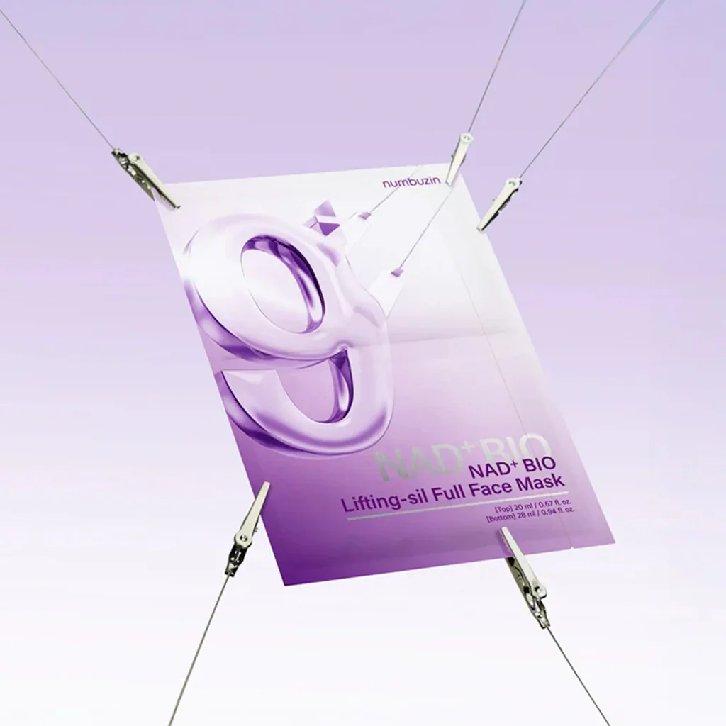 numbuzin No.9+ NAD Bio Lifting Full Cover Facial Mask 4 pcs