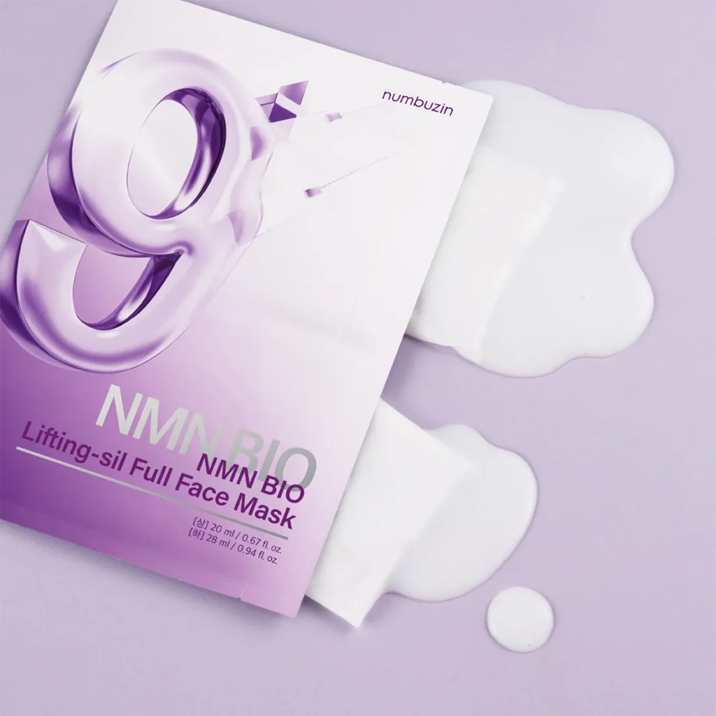 numbuzin No.9+ NAD Bio Lifting Full Cover Facial Mask 4 pcs - Image 3