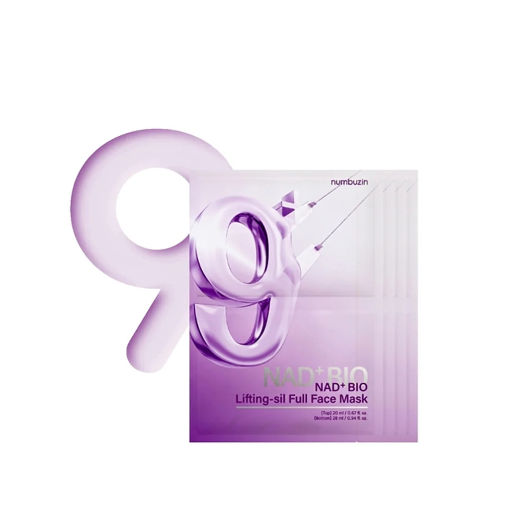 numbuzin No.9+ NAD Bio Lifting Full Cover Facial Mask 4 pcs - Image 7