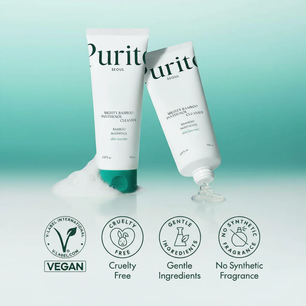 Purito Mighty Bamboo Panthenol Cleanser 150ml - Image 3