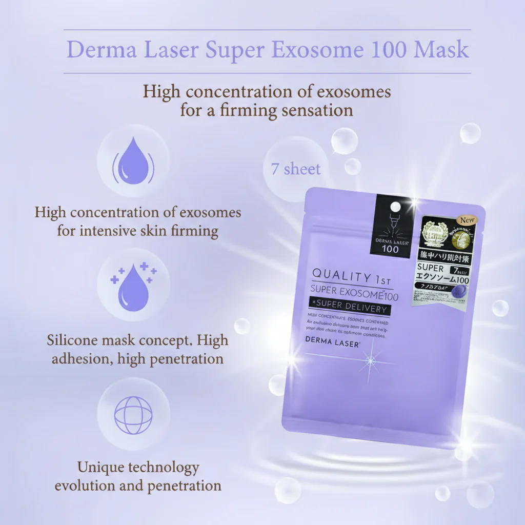 QUALITY 1st Derma Laser Super Exosome 100 Mask 7pcs - Image 3