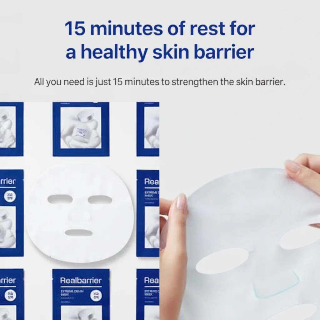 Real Barrier Extreme Cream Sheet Mask 1pc - Image 6