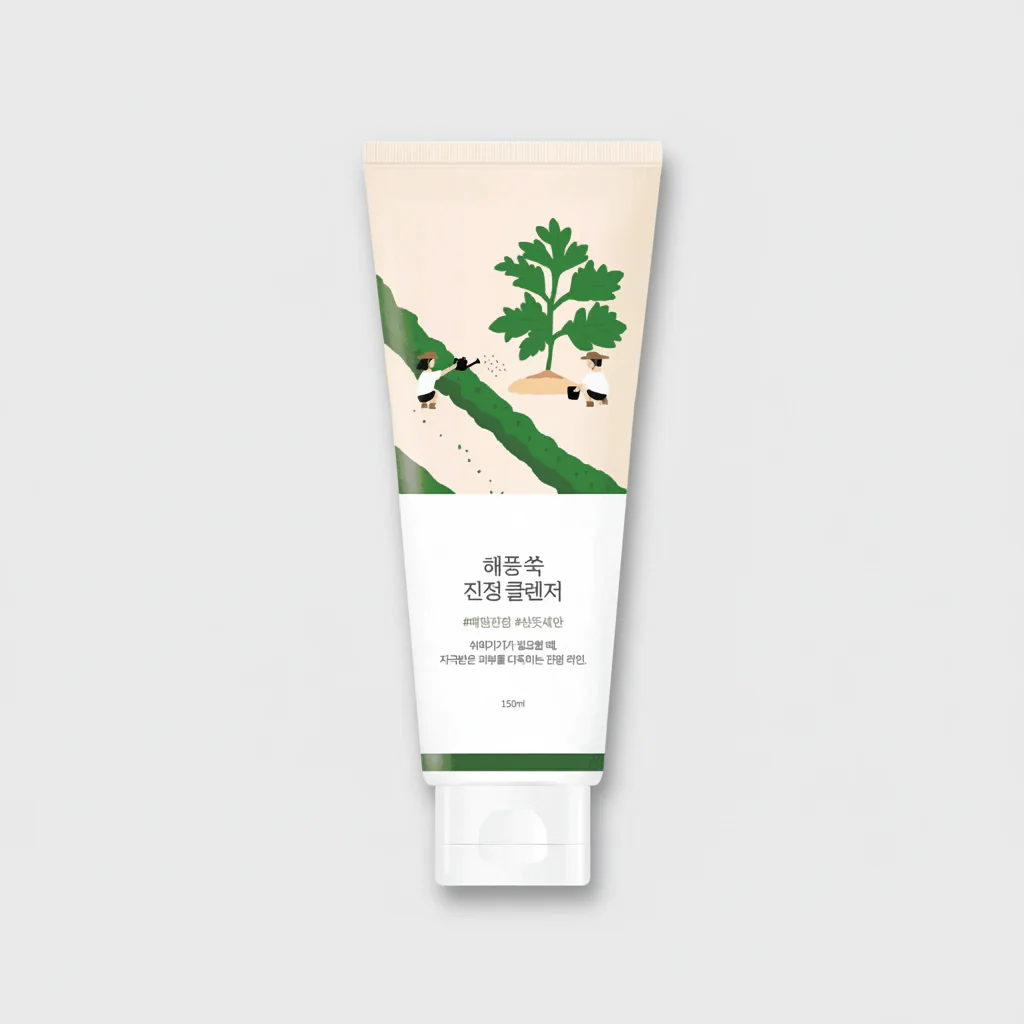 Round Lab Mugwort Calming Cleanser 150m
