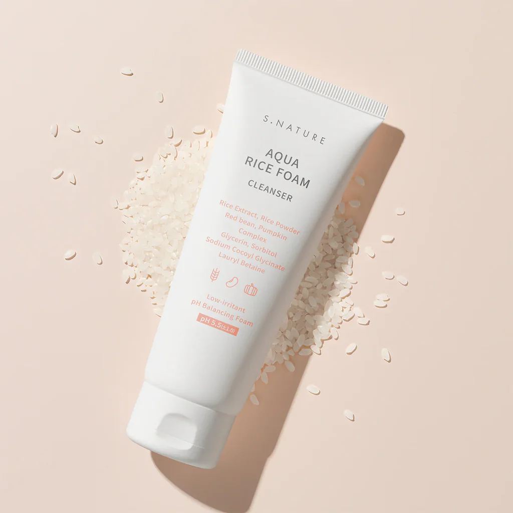 S.NATURE Aqua Rice Foam Cleanser 160ml
