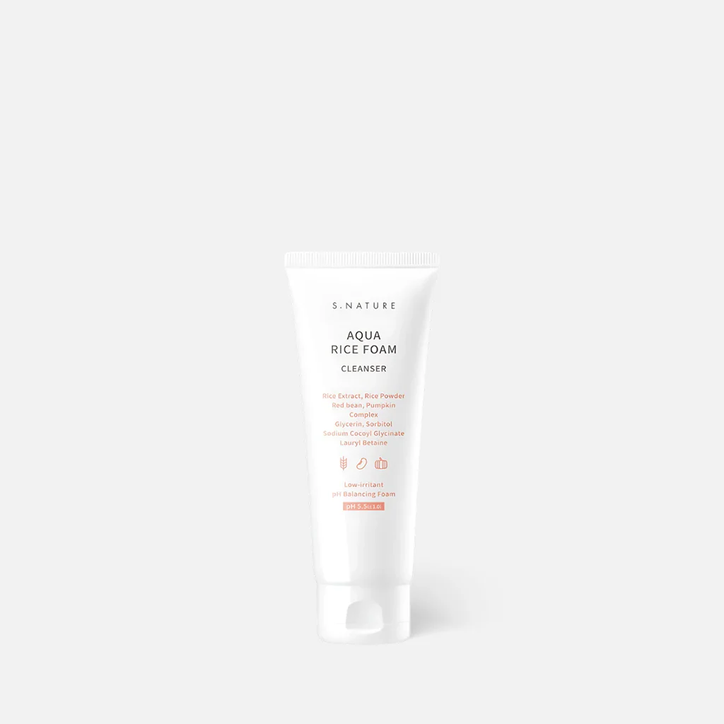 S.NATURE Aqua Rice Foam Cleanser 160ml - Image 2