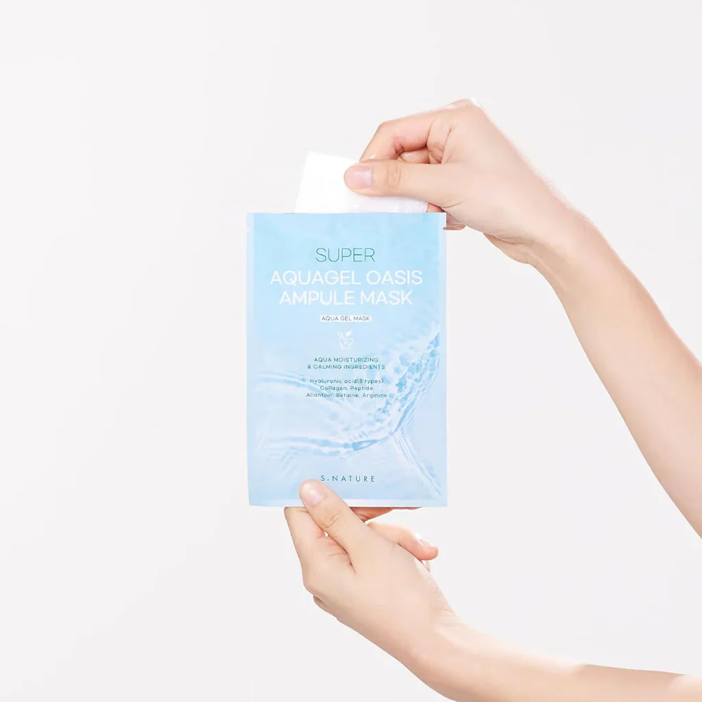 S.NATURE Super Aqua Gel Oasis Ampule Mask 5pcs - Image 3