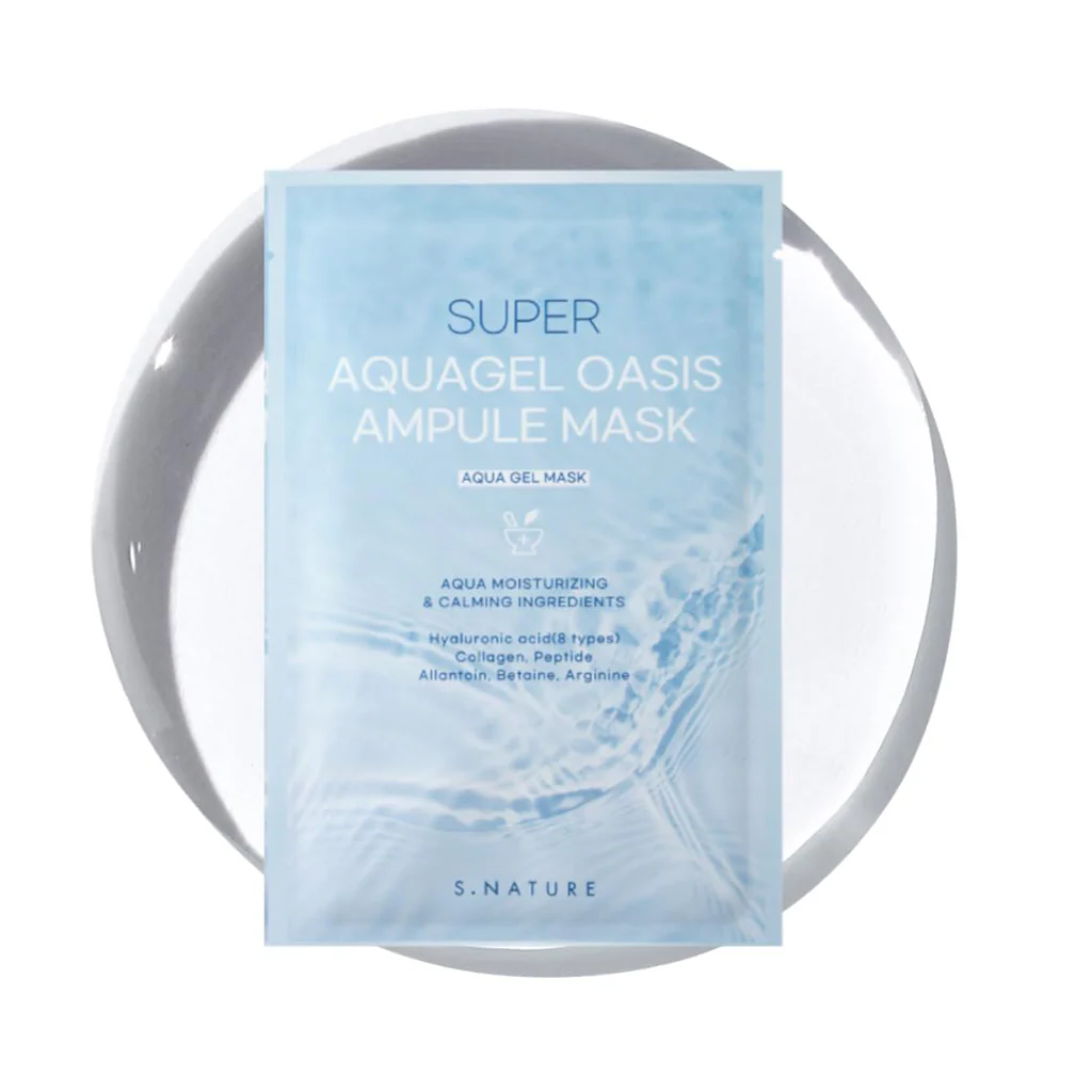 S.NATURE Super Aqua Gel Oasis Ampule Mask 5pcs - Image 4
