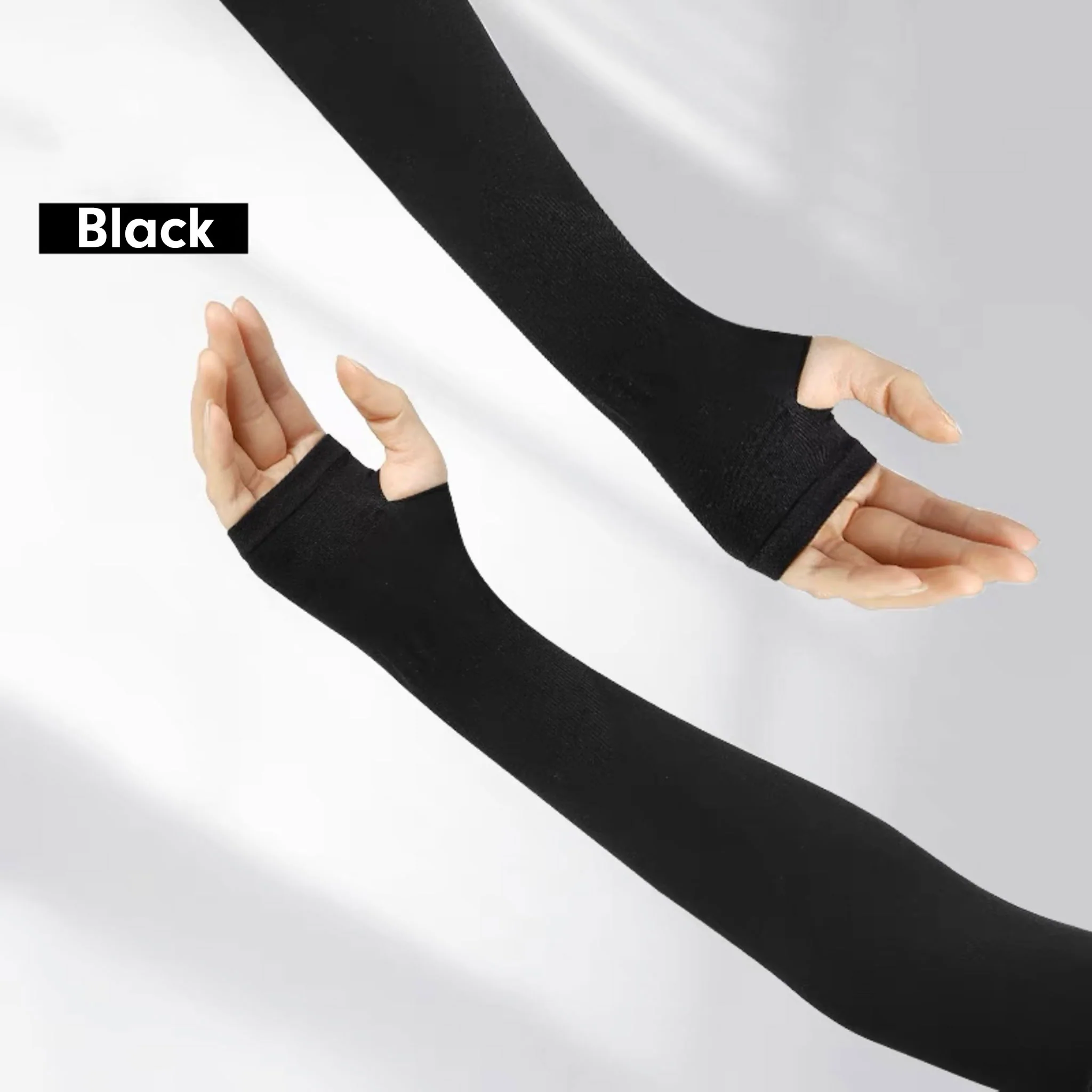 S REPUBLIC Fashion Cooling Arm Sleeves with Thumb Hole - Image 3