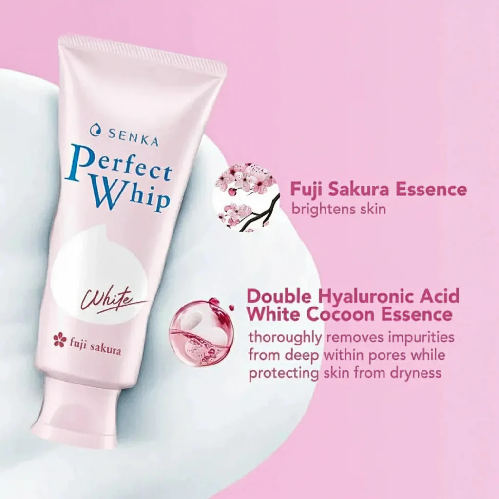 SENKA Perfect Whip Beauty Foam White Fuji Sakura - Image 3
