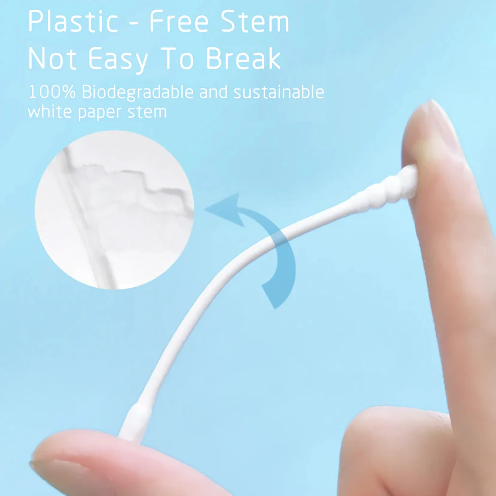 SHINO Dual 100% Organic Cotton Swabs - Image 6