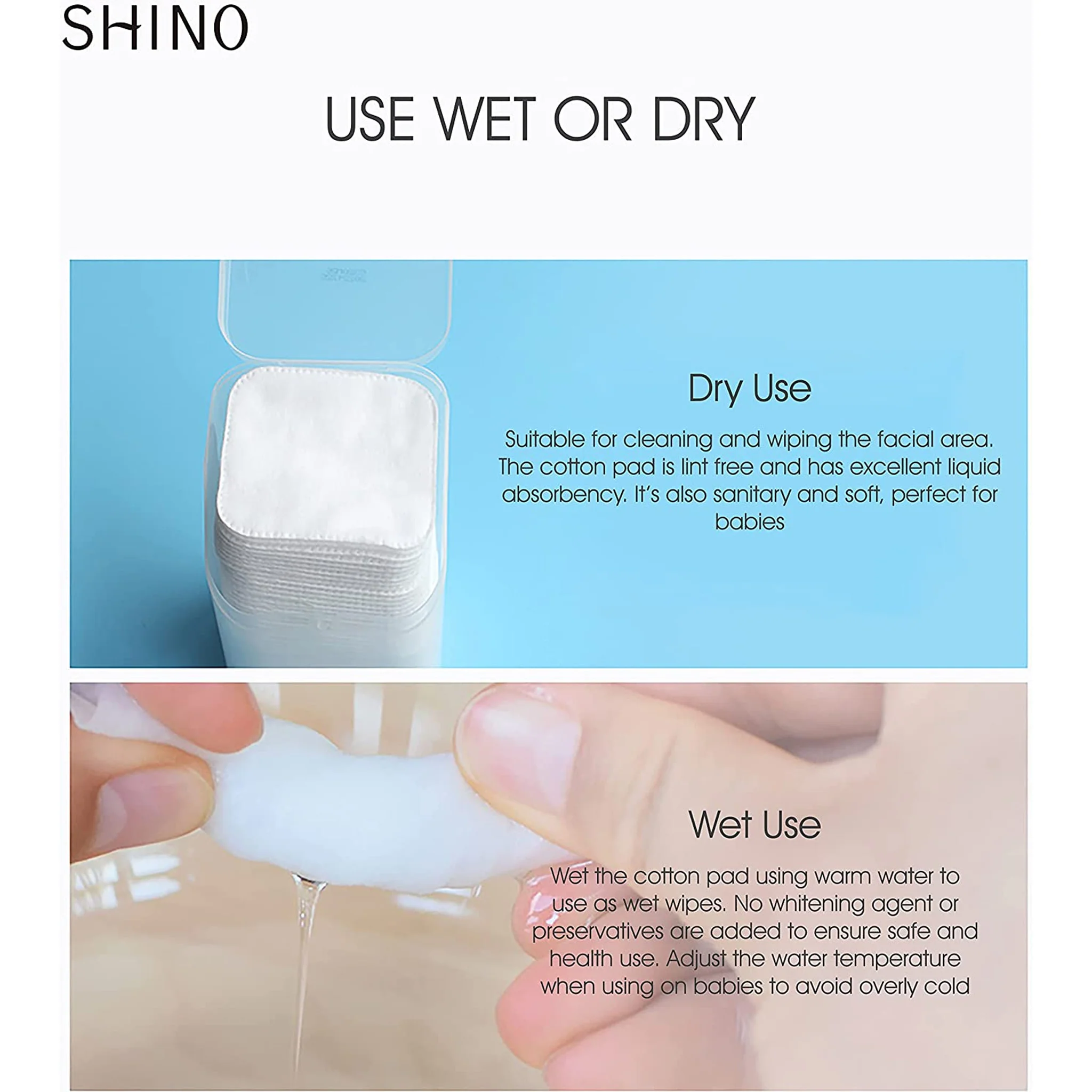 SHINO Natural Cotton Pads - Image 6