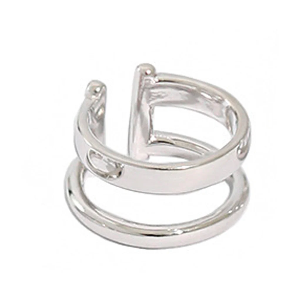 Single/Double-Layer Moissanite Ear Cuff - Image 6