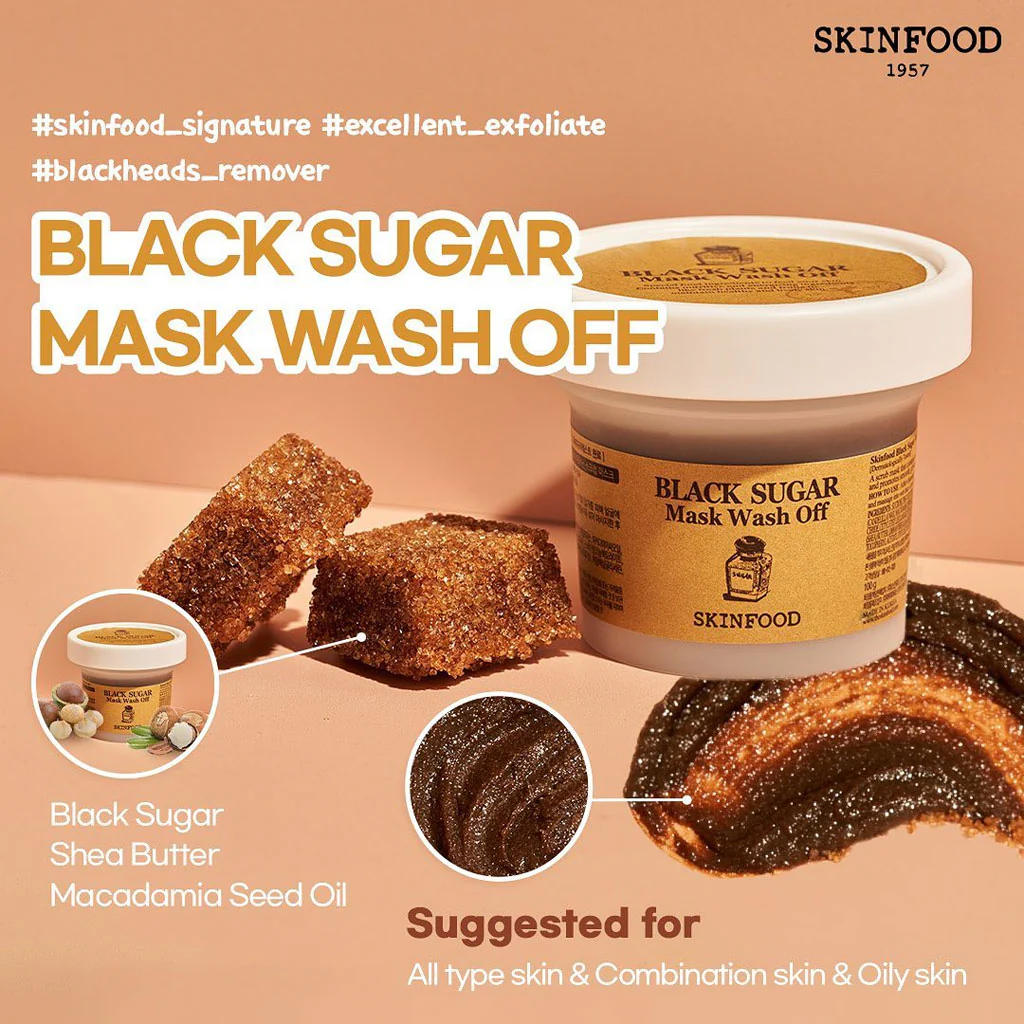 SKINFOOD Black Sugar Mask Wash Off 120g - Image 3