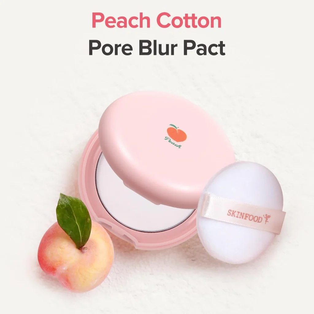 SKINFOOD Peach Cotton Pore Blur Pact 4 g - Image 4
