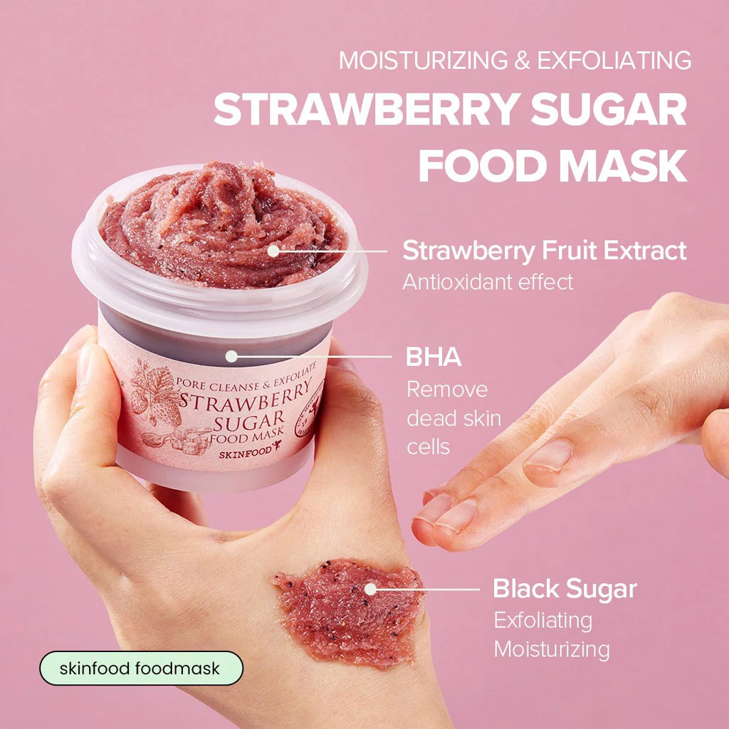 SKINFOOD Strawberry Sugar Food Mask 120g - Image 4