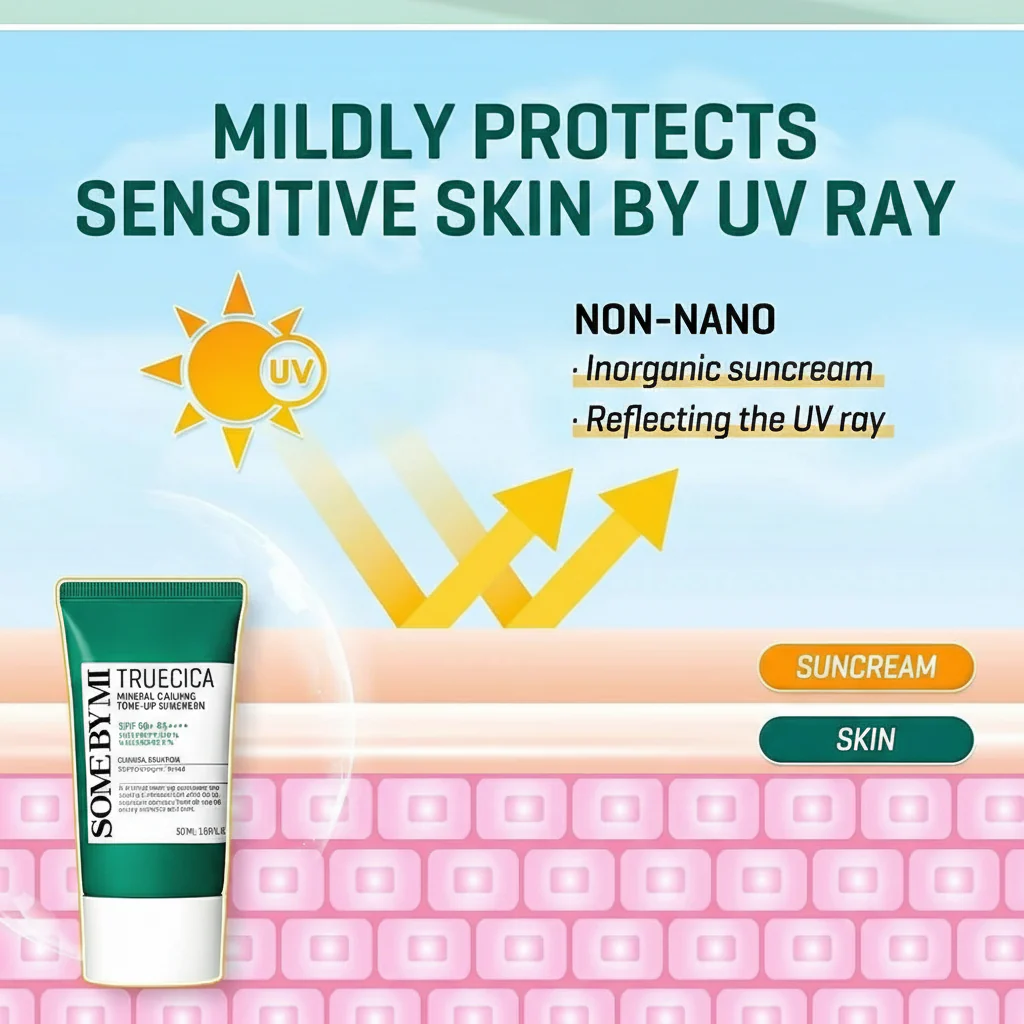 SOME BY MI Truecica Mineral Calming Tone Up Suncream 50ml - Image 5