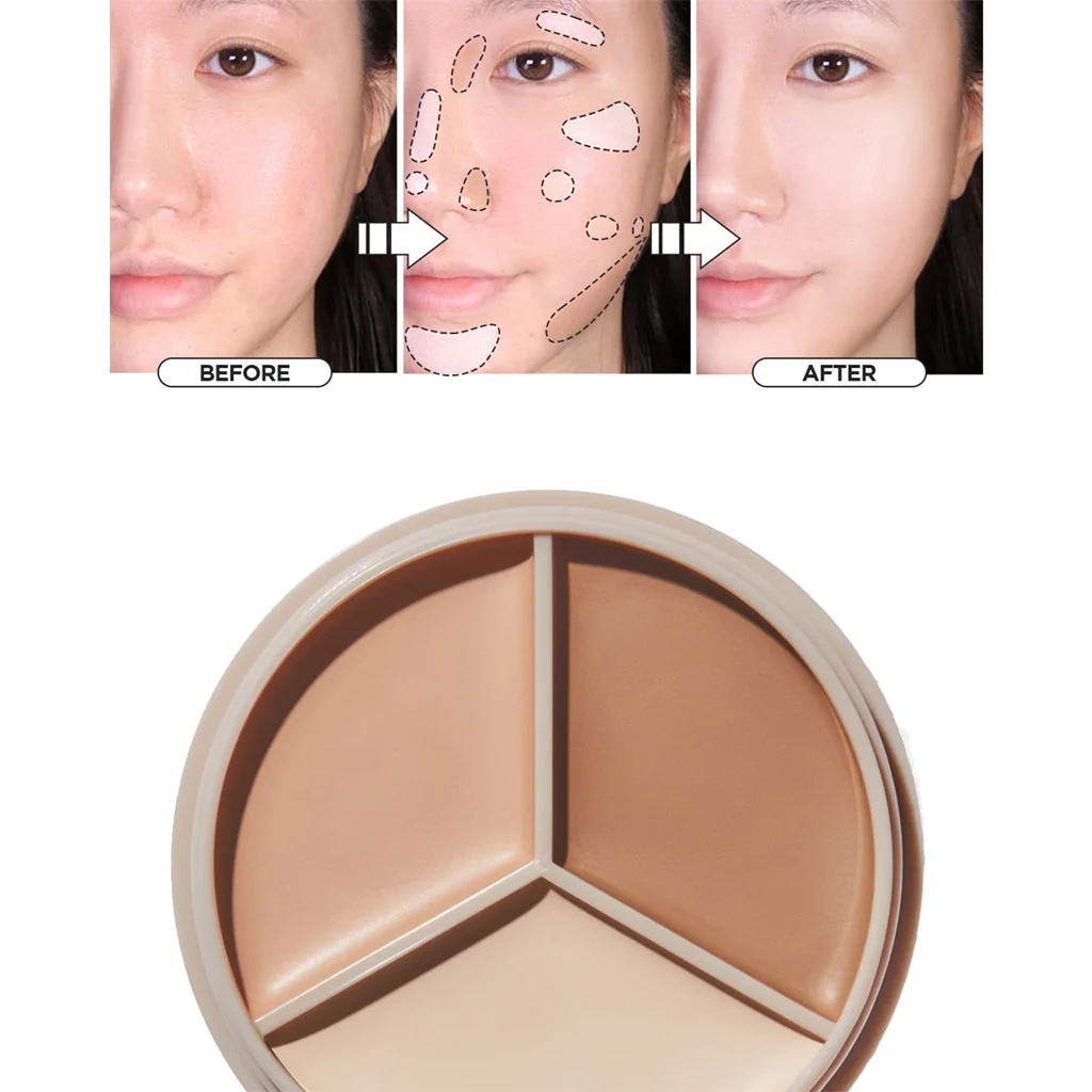 the SAEM Cover Perfection Triple Pot Concealer - Image 4
