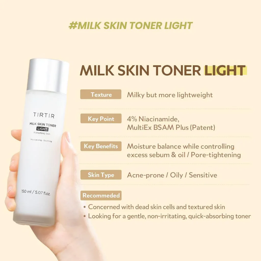 TIRTIR Milk Skin Toner Light 150ml - Image 4