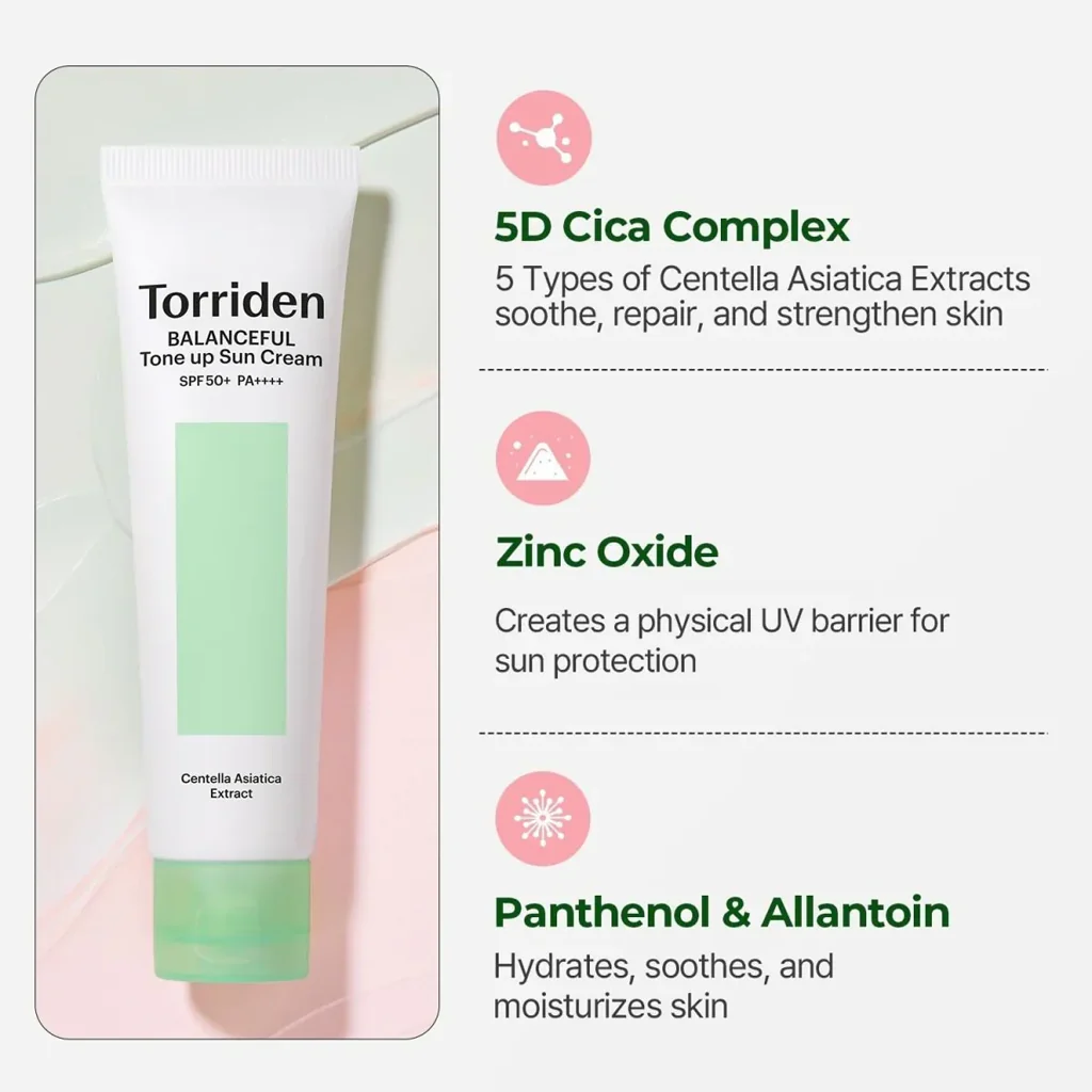 Torriden Balanceful Cica Tone-up Sun Cream 60 ml - Image 7