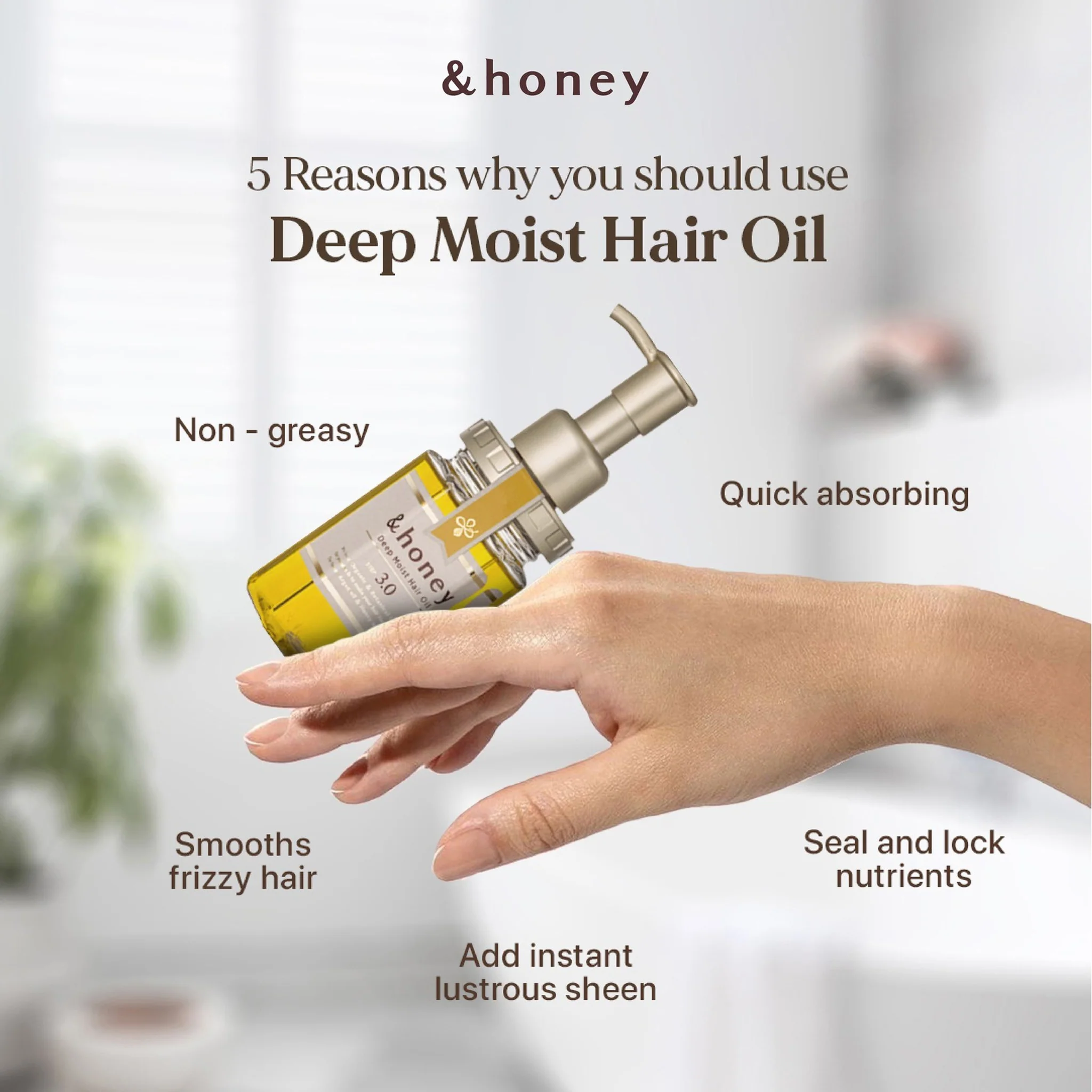 ViCREA &honey Deep Moist Hair Oil 3.0 100ml - Image 5