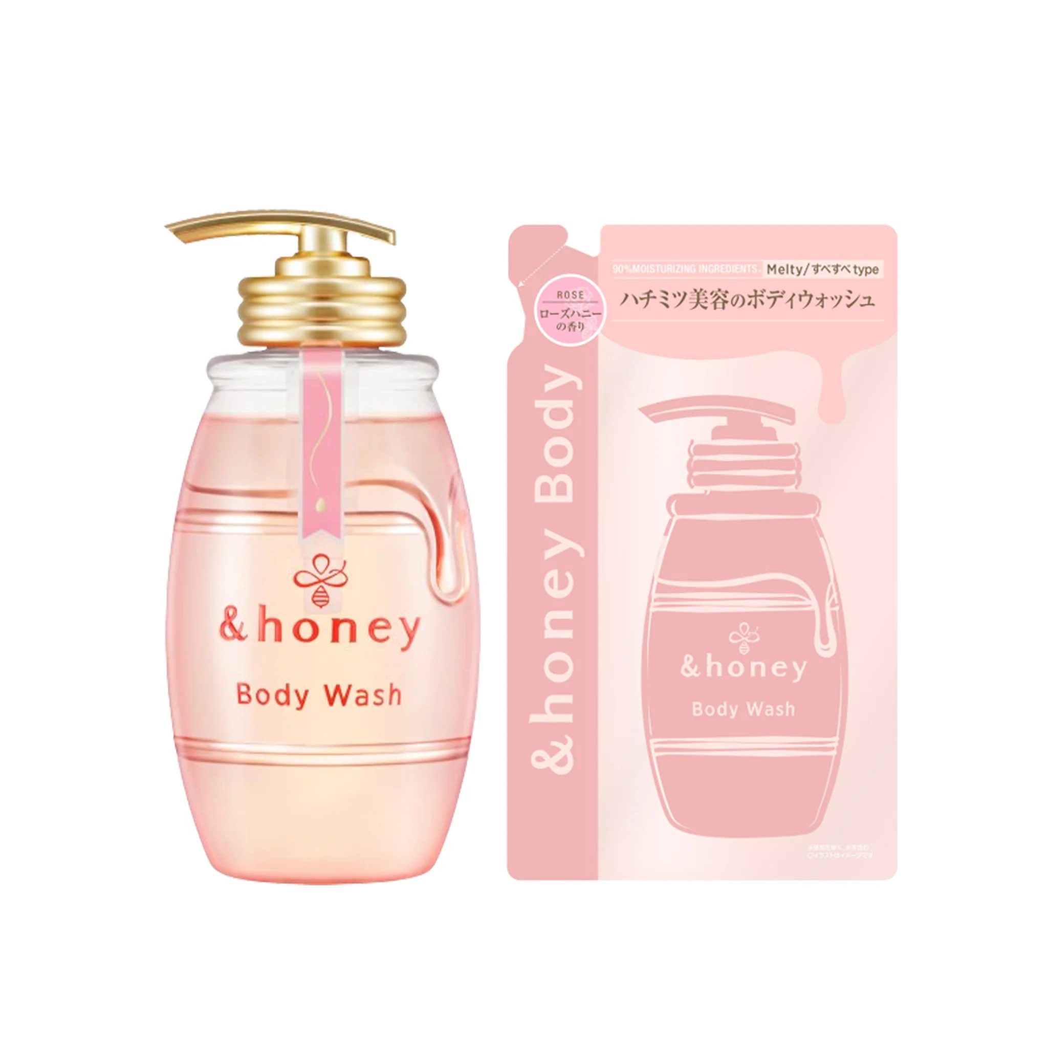 ViCREA &honey Rose Honey Melty Moist Gel Body Wash 500ml - Image 3
