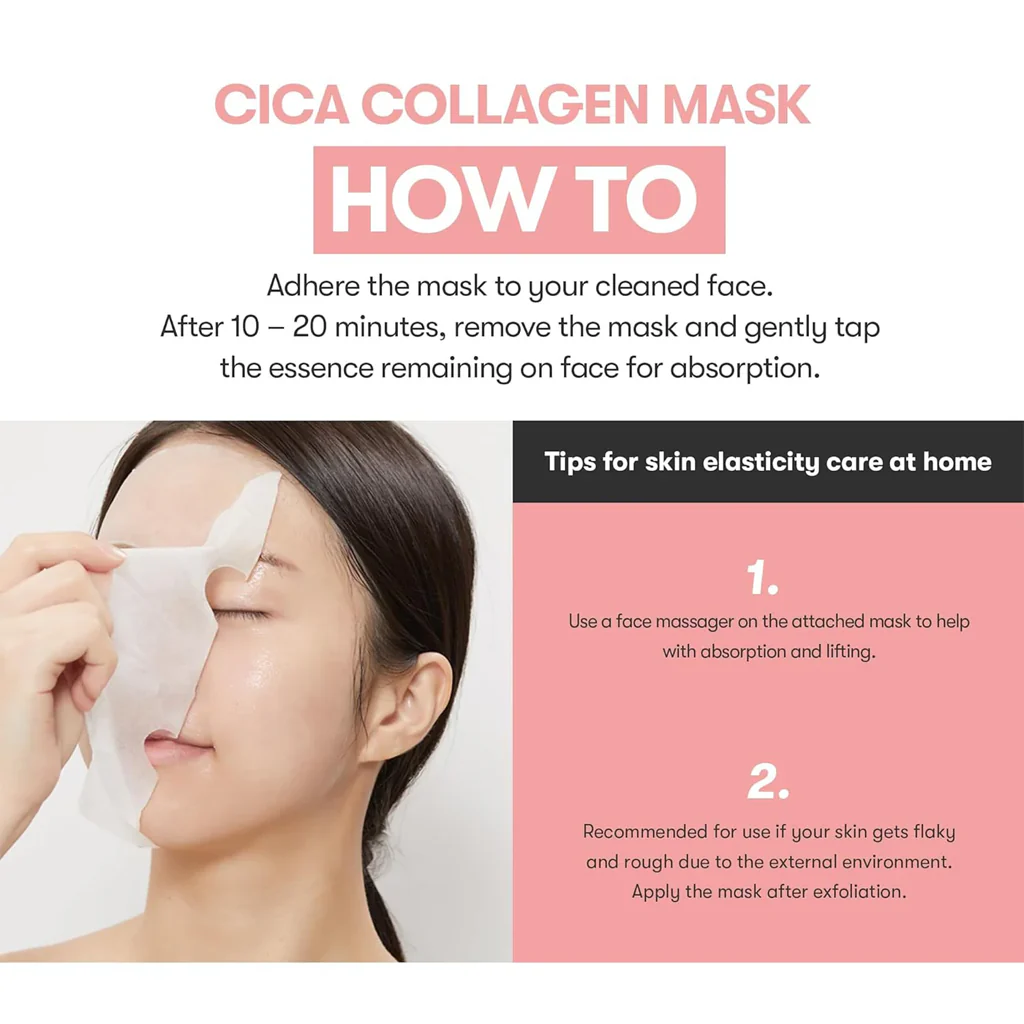 VT CICA Collagen All In One 3Step Mask 1 pc - Image 5