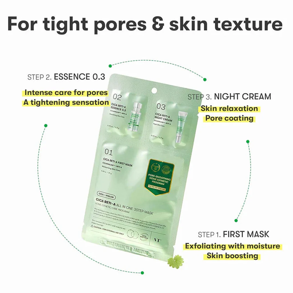 VT CICA Reti-A All In One 3Step Mask 1 pc - Image 4