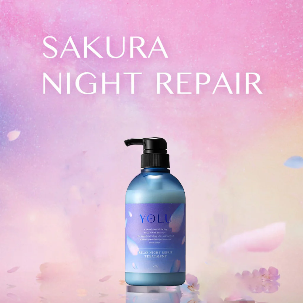 YOLU Relax Night Repair Treatment 475g Sakura & Magnolia - Image 3