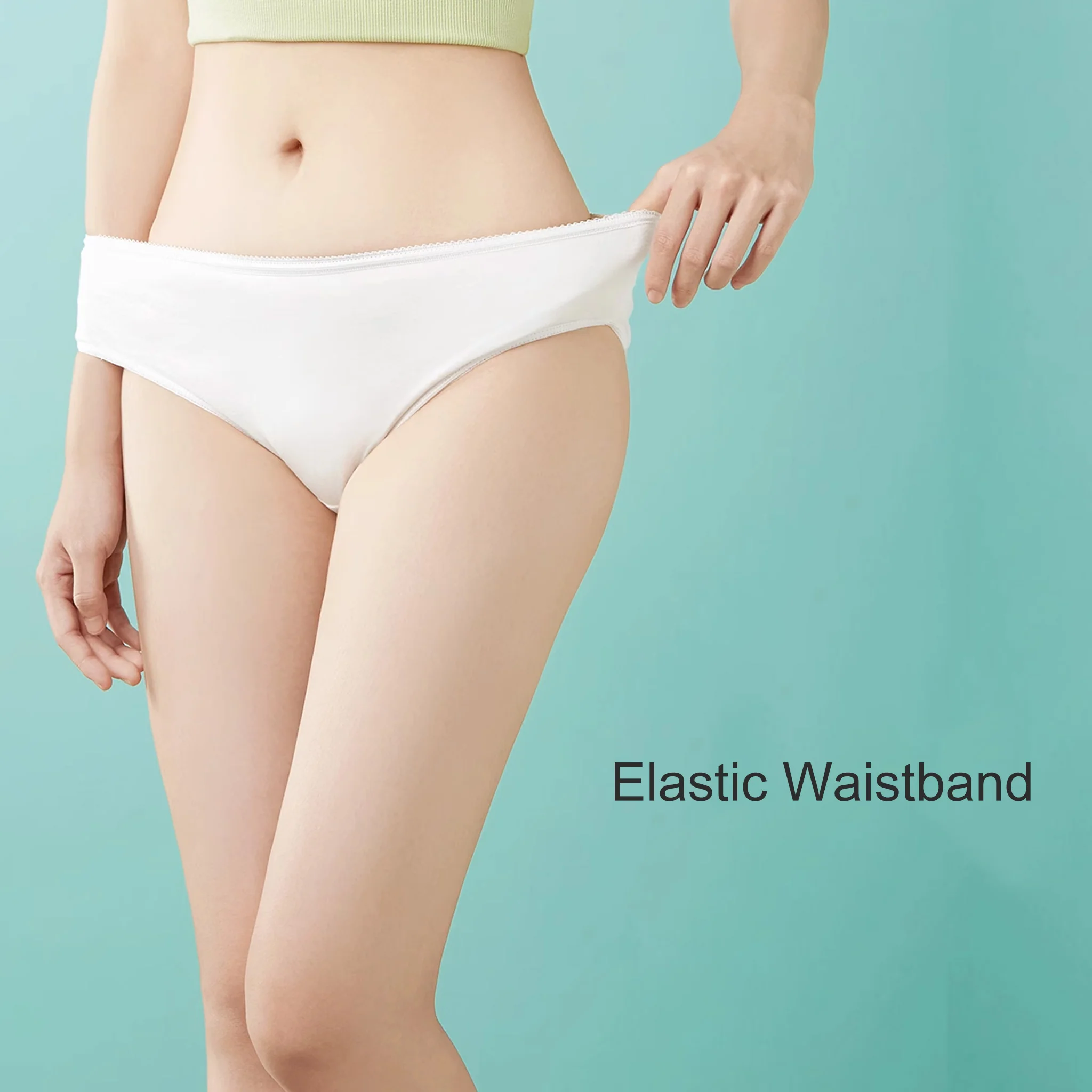 YOUNGTIME 3A Disposable Women's Panties White 5pcs - Image 4